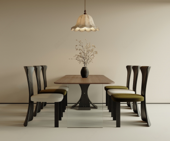 French Style Dining Table And Chairs-ID:204533107