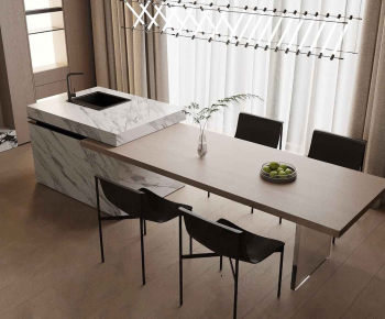 Modern Dining Table And Chairs-ID:371380097