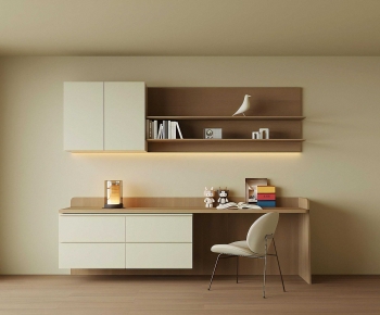 Modern Computer Desk And Chair-ID:709418068