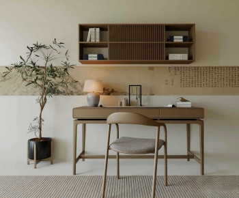 Modern Computer Desk And Chair-ID:967092999