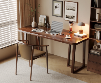 Modern Computer Desk And Chair-ID:129089125