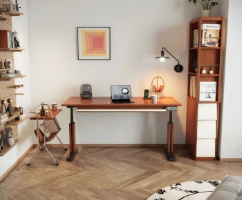Modern Computer Desk And Chair-ID:599829915