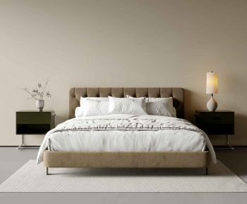 Modern Double Bed-ID:603940012