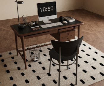 Modern Computer Desk And Chair-ID:794486056