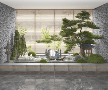 New Chinese Style Plant Landscaping-ID:341664085