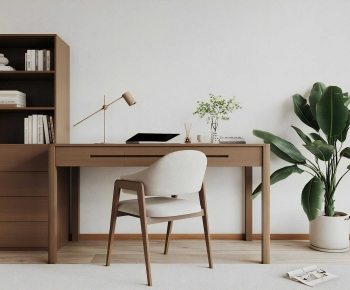 Modern Computer Desk And Chair-ID:576886894