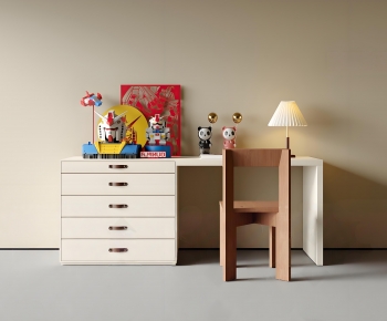 Modern Computer Desk And Chair-ID:160609964