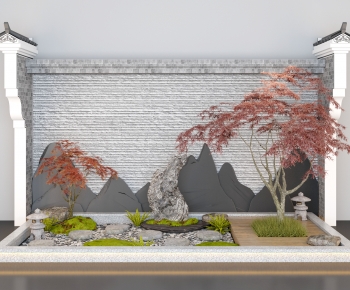 New Chinese Style Plant Landscaping-ID:496268032