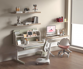 Modern Computer Desk And Chair-ID:943900112