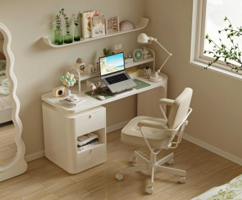 Modern Computer Desk And Chair-ID:791358955