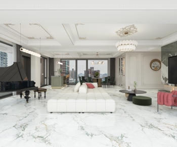 French Style A Living Room-ID:827469114