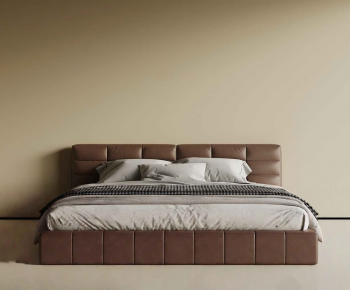 Modern Double Bed-ID:678874026
