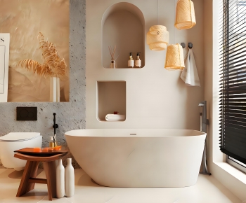 Wabi-sabi Style Bathtub-ID:874232059