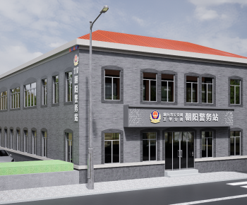 Modern Building Appearance-ID:523206957