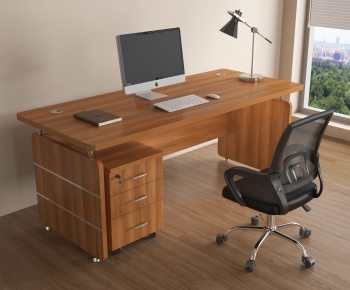 Modern Office Desk And Chair-ID:742223022