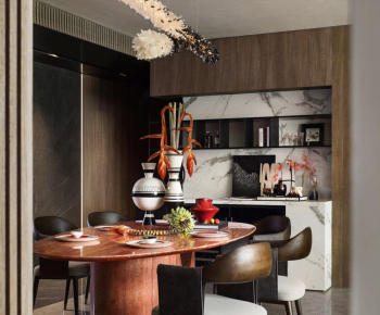 Wabi-sabi Style Dining Room-ID:331413989