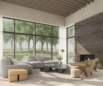 Modern A Living Room-ID:448930036