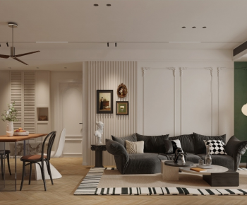 French Style A Living Room-ID:405967951