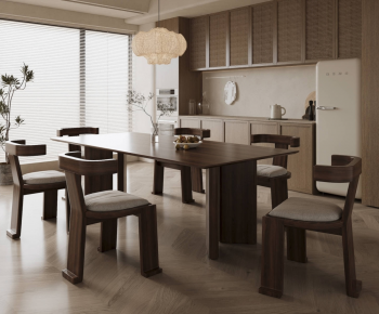 Wabi-sabi Style Dining Room-ID:423454056