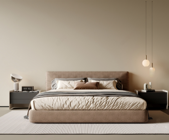 Modern Double Bed-ID:154206991