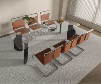 Modern Dining Table And Chairs-ID:367793081