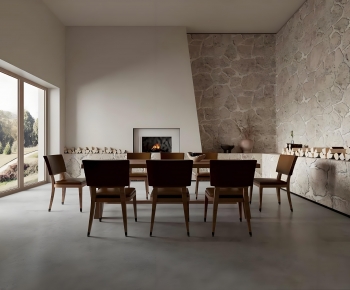 Wabi-sabi Style Dining Room-ID:272185097