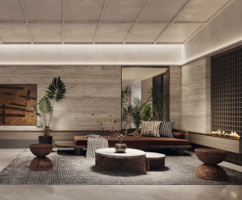 Wabi-sabi Style A Living Room-ID:963849077