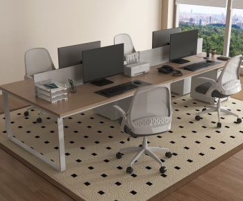Modern Office Desk And Chair-ID:179985052