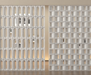 Modern Cement Brick Screen Partition-ID:755423074