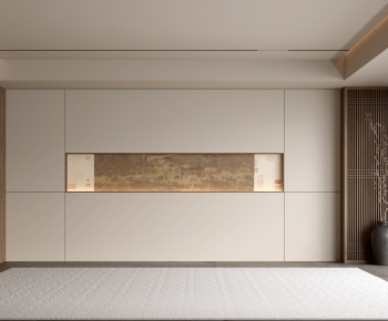 New Chinese Style TV Wall-ID:337538002