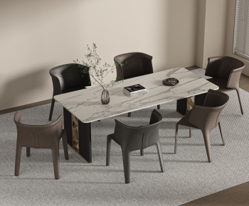 Modern Dining Table And Chairs-ID:428426039