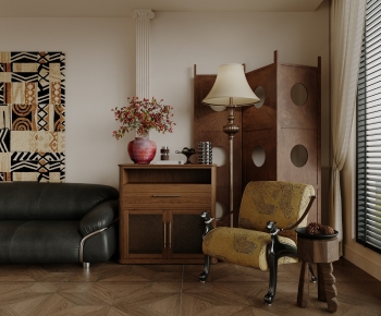 Retro Style A Living Room-ID:853179938