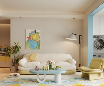 Modern A Living Room-ID:633491041