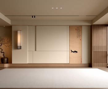 New Chinese Style TV Wall-ID:569628003