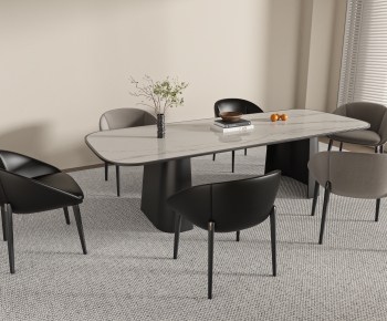 Modern Dining Table And Chairs-ID:624063972