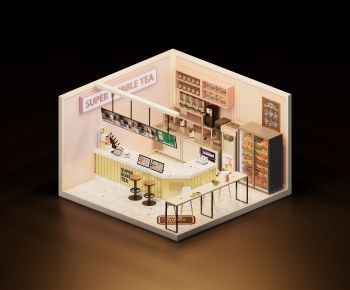 Modern Milk Tea Shop-ID:596663953