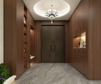 New Chinese Style Hallway-ID:444324026