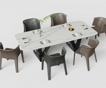 Modern Dining Table And Chairs-ID:429056886
