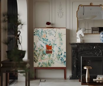 Modern Entrance Cabinet-ID:673552045