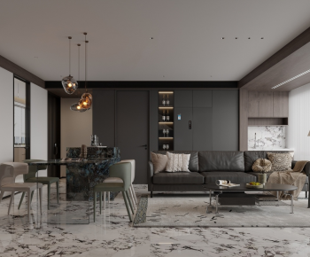 Modern A Living Room-ID:307285074