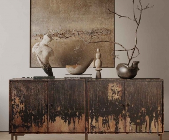 Wabi-sabi Style Entrance Cabinet-ID:991714954