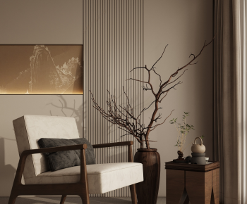 New Chinese Style Lounge Chair-ID:432673933