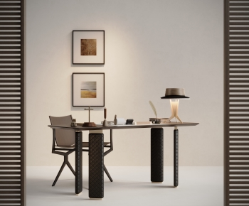 Modern Computer Desk And Chair-ID:306308031