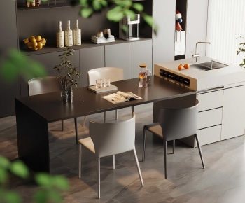 Modern Dining Table And Chairs-ID:154521948