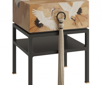 New Chinese Style Bedside Cupboard-ID:836179026