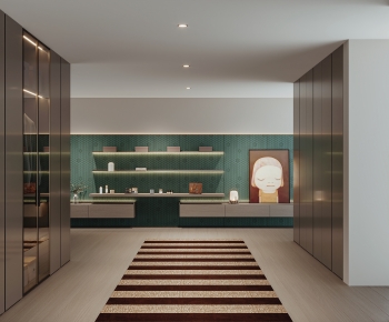 Modern Clothes Storage Area-ID:715501079