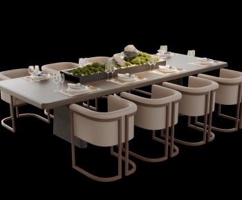 Modern Dining Table And Chairs-ID:764162067