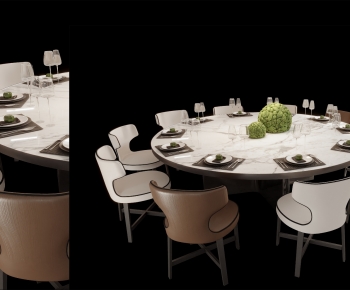 Modern Dining Table And Chairs-ID:699968103