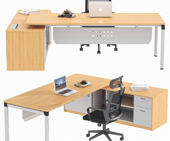 Modern Office Desk And Chair-ID:317132004