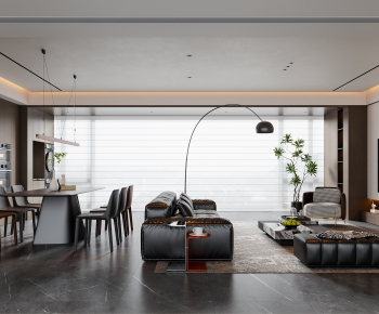 Modern A Living Room-ID:409770021